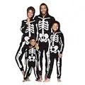 Jobakids Matching Family for Halloween Womens Skeleton Holiday Costumes Long Sleeve Hooded Jumpsuit Cotton Onesies Women Large