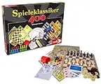 Noris 606111688 Spieleklassiker mit 400 Spielmöglichkeiten wie Yatzy, Mikado, Mühle, Dame, Backgammon oder Nur keine Aufregung, für 1 bis 6 Spieler ab 6 Jahren