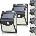 Solar Lights Outdoor[4 Optional Lighting Modes & 270° Lighting Angle], Towkka 222 LED Solar Motion Sensor Lights Wireless IP65 Waterproof Outdoor Security Lights for Deck, Fence, Yard, Patio(6 Pack)