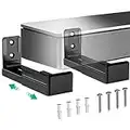 WALI Universal Soundbar Wall Mount, Center Channel Speaker Wall Mount Dual Bracket Hold up to 33 lbs, Arms Extend Adjustment from 3.5 to 6.1 inch (SLK202), Black