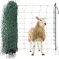 Agrarzone Red de ovejas Cerca de ovejas con la Electricidad Verde 50m x 108cm | Red de la Valla de pastoreo eléctrico con Doble Pico y estacas | Valla de protección | Valla eléctrica