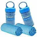 YQXCC 2 Pack Cooling Towel (47"x12") Ice Towel for Neck, Soft Breathable Chilly Towel, Microfiber Cool Towel for Yoga, Golf, Gym, Camping, Running, Workout & More Activities