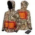 TIDEWE Heated Jacket for Women with Battery Pack, Hunting Coat (Camo Size M)