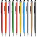 Stylus Pen anngrowy Stylus Pens for Touch Screens Universal Stylus Ballpoint Pen 2 in 1 Stylists Pens for iPad iPhone Tablet Laptops Kindle Samsung Galaxy All Capacitive Touch Screens