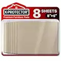 Felt Furniture Pads X-PROTECTOR - 8 Pack Premium 8”x6” Heavy Duty 1/5” Felt Sheets! Cut Furniture Felt Pads for Furniture Feet You Need – Best Furniture Pads for Hardwood Floors!