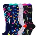 Compression Socks Women Men 20-30mmHg Knee High Compression Stockings