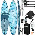 Tidal King 10'6 x 31 x 6 Miami ISUP Inflatable Paddle Board with Adjustable Paddle, Rapid Pump, Backpack, Phone Case, Leash & 2 Year Warranty (Sup + Kayak kit)