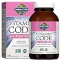 Garden of Life Multivitamin for Women 50 & Over, Vitamin Code Women 50 & Wiser Multi - 240 Capsules with Vitamins A, B, C, D3, E & K, CoQ10, Probiotics & Enzymes