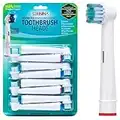 SERININA® Ricambi Spazzolini Elettrici Oral b - Testine OralB Compatibili - Ricariche per Spazzolino Elettrico Cross Action, Pro, Sensitive, Smart, Genius, Etc (8 Pezzi)