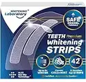 Professional Teeth Whitening Strips - 21 Sessions - Safe for Enamel - 42 Peroxide-Free Strips - Removes Deep Stains (Coconut and Mint)