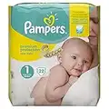 Premium Protection Pampers Size 1 Newborn (2-5 kg/4-11 lb Carrying Pack, 4 Pack (4 Packs of 22)