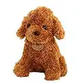 Uposao Realistic Teddy Dog Teddy Perros Juguetes de peluche para niños Perro de peluche Muñeca de peluche Perro de Simulación Juguetes de Peluche Juguetes de Peluche Cojín para Cachorros Regalos para Niños Niñas Bebés