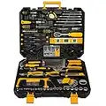 298 Pcs Home Tool Kit Set, Mechanic Tool Set for Car Motorbike Repair Daily Maintenance, Household DIY Tool Box with Tools Included, Hammer Pliers Screwdrivers Basic Hand Tool Sets