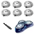 HQ8 Replacement Heads for Philips Norelco Aquatec Replacement Heads,HQ8 Heads for Philips Electric Razor Aquatec Shaver Hq8505 PT720 PT730 AT880 At830 AT810 AT815,OEM Upgraded HQ8 Blades,6Pack & Brush