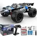 RC Cars, QFC Remote Control Car 1:14 Scale 40+ Km/h High Speed Off Road RC Truck with Headlights, 4WD All Terrains Electric Toy Racing Car for Boys Girls