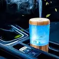 One Fire Car Diffuser Mini Humidifier,Portable Humidifiers Small Car Humidifier,7 Colors Desk Humidifier Car Essential Oil Diffuser,Mini Diffuser for Car Scent Diffuser,USB Travel Humidifiers Diffuser