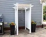 Zippity Outdoor Products Oceanside Vinyl Shower Kit Enclosure (2 Box Unit), 36" x 36" x 93"/61-5/8" x 88.75", White