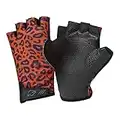 Blue Dove Yoga Guantes de Yoga Acolchados de Gel Antideslizantes para aliviar el Dolor de muñeca (Leopardo, Correa de muñeca Baja, Mediana)