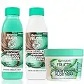 GARNIER - Fructis Hair Food - Coffret Cadeaux Soin Cheveux Routine à l'Aloe Vera pour cheveux normaux à secs - 98 Pour cent d'ingrédients d'origine naturelle