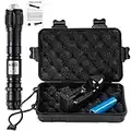 Iaser P0lNTER with Rechargeable Set, 3000Lumens Ultra High Power Flashlight, Aluminum Body with Gift Box for Camping Outdoor Activities