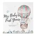 First 5 Years Baby Memory Book Journal - 90 Pages Hardcover First Year Keepsake Milestone Baby Book for Boys, Girls - Baby Scrapbook - Baby Album and Memory Book (Adventureland)