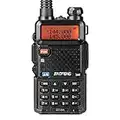 BAOFENG GT-5R Walkie Talkie aggiornato LEGALE Dual Band Two Way Radio UHF VHF Radio amatoriale portatile a lungo raggio con 128 canali, batteria da 1800 mAh, cuffie per adulti, supporto cinguettio