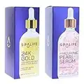 Spa Life 24k Gold and Hyaluronic Pearl Collagen Infused Nourishing Serum 2 Pack
