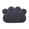 beautyhe Alfombra Gatos Arenero Alfombra Gato Arena Caja de Arena Mat Impermeable para Mascotas Alfombra de Arena para Gatos Grande Tapete para Gatos 30,Grey