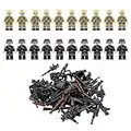 ATIN 20-teiliges Minifiguren-Set aus dem 2. Weltkrieg, für Soldaten und Waffen, Bauset, Armee-Militär-Minifiguren, Geschenk für Jungen und Mädchen