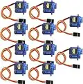 ALLOMN 10 PCS Servo Elicottero Micro Servo Airplane Servo Molto Ambizione Alta SG90 9g Mini Micro Servo per RC Helicopter Airplane Veicolo per Auto Modelli di Barca