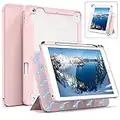 ZOYU Hülle für iPad 10,2, Hülle mit Stifthalter für iPad 9. Generation 2021/iPad 8. Generation 2020/iPad 7. Generation 2019, Smart Folio Magnetic Stand Dual Protection Case für iPad 10,2 Zoll, Rosa