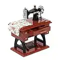 Kitchnexus Mini Carillon Music Box Vintage Simulazione Macchina da Cucire (Marrone)