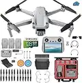 DJI Air 2s Fly More Combo with DJI-RC Controller - Drone Quadcopter UAV with 48MP Camera, 3 batteries, Case, 128gb SD Card, Lens Filters, Landing pad Kit with Must Have Accessories