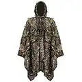 aleawol Ghillie,Capa de traje ligero, traje Ghillie de camuflaje de hoja 3D para adulto, poncho Ghillie, capa de camuflaje, traje de camuflaje para airsoft, caza, fotografía, fiesta de Halloween