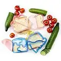 StarPack Sandwich Cutters for Kids - Includes 4 Sandwich Cutters - Each Bread Cutter & Sandwich Cutter for Kids Varies in Cute Color & Shape - Easy Crust Cutter Sandwich Fun for Bento Lunch Box