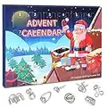 Calendrier de l'avent Enfant 2022, 24pcs Calendrier de l'avent Casse Tete, Calendrier de lavent Garcon, Casse-tête Puzzles en Métal, Petits Cadeaux Calendrier Avent Noël pour Enfants Adultes