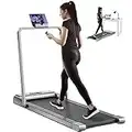 Tapis Roulant Pieghevole per uso Domestico,Tapis Roulant per Esercizi da 1-12KM/H AJUMKER sotto la Scrivania per l'allenamento con poco Spazio e Risparmio Energetico per tapis Roulant Fitness Indoor