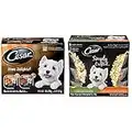 Cesar Home Delights Wet Dog Food - 6 Beef Stew & Simply Crafted Wet Dog Food, Chicken Carrots & Green Beans - Chicken, Sweet Potato, Apple, Barley & Spinach, 8x37g Variety Pack