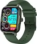 Reloj inteligente con función de llamada, IP68 impermeable con función de teléfono, pantalla completa de 1.69 pulgadas, para hombre y mujer, con pulsómetro, para Android iOS Fitness Tracker, verde