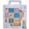 Official Peter Rabbit Wooden Building Blocks - Early Development Activity Toys for Toddlers - Beatrix Potter Stacking Bricks by Rainbow Designs