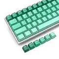 Gradient Keycaps, Double Shot PBT Green Keycap Set, Cherry Profile Custom Keycaps, for Mechanical Keyboards, Full 132 Key Set, US and UK Layouts