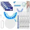 Kit Sbiancamento Denti, Nivlan Sbiancante Denti Professionale, Teeth Whitening Kit Con Lampada 16 LED, Per Pulizia e Sbiancamento Dei Denti