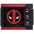 Cartera de Marvel Deadpool Insignia Triple abotonado Negro