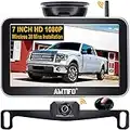 Wireless Backup Camera Car HD 1080P WiFi Rear View System 7 Inch Monitor Kit Truck Camper RV Hitch Auto License Plate Back Cam AMTIFO W70