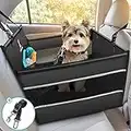 Wimypet Asiento del Coche de Seguridad para Perros, Bolsa de Transporte para Mascotas Perros Gatos, Funda Perros Coche Material Oxford Lavable Viaje Bolsas 54Lx50Wx47H cm