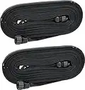 Rocky Mountain Goods Soaker Hose Flat (50’ Pack of 2) - Heavy Duty Double Layer Design - Saves 70% Water - Consistent Drip Throughout Hose - Leakproof Guarantee - Garden/Vegetable Safe