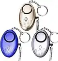 Upgraded Personal Alarm [3 Pack] Mini Scream Safesound Alarm 140dB Police Approved Security Panic Alarm Keychain with LED Flashlight for Kids/Women/Elderly/Student Self-defense Protection