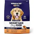Miracle Vet 8-in-1 High Calorie Weight Gain Dog Food 20 lbs - 600 kcal Per Cup - 31% Protein - Vet Approved Adult and Puppy Food - All-Natural Quality Ingredients - for Delicate Digestion