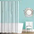 Splash Home Premium Quality Curtain Liner for Bathroom Shower and Bathtub, No Chemical Smell, Waterproof 70” W x 72” H Inches - Crystal Clear