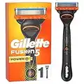 Gillette Fusion 5 Power Nassrasierer Herren, Rasierer + 1 Rasierklinge mit 5-fach Klinge, Geschenk Männer